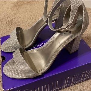Silver High Heels